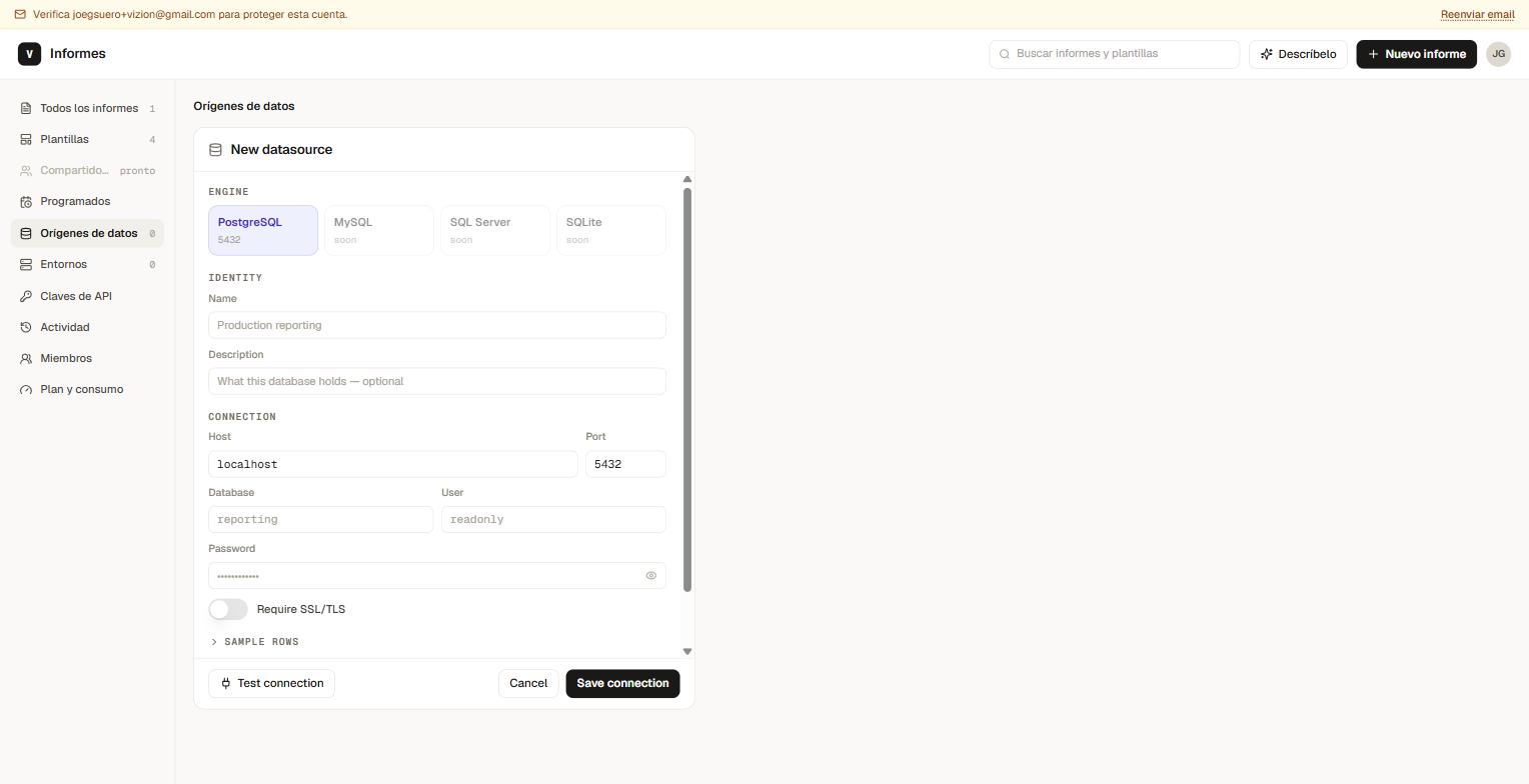 Connect your database.